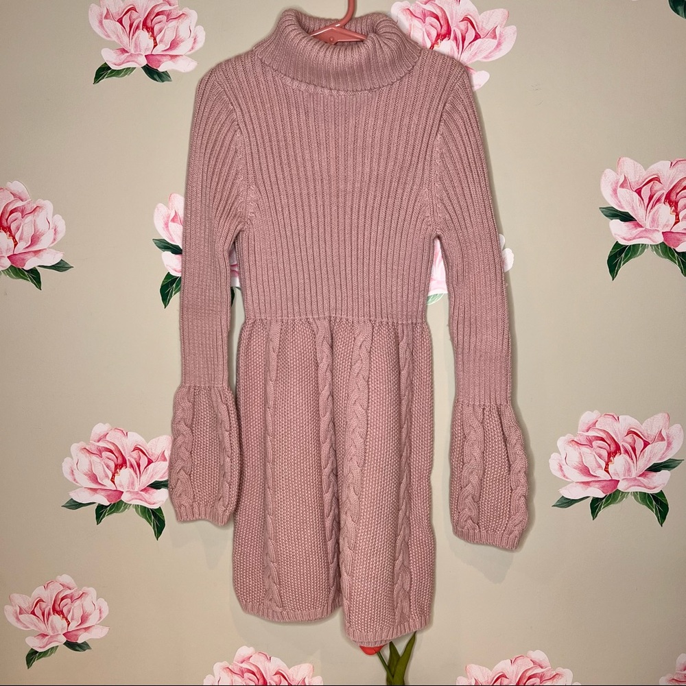 Lulurain Sweater Dress in Pink C-29